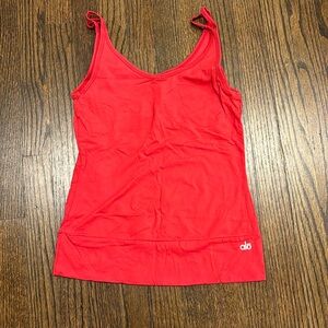 ALO Yoga Red Tank Top